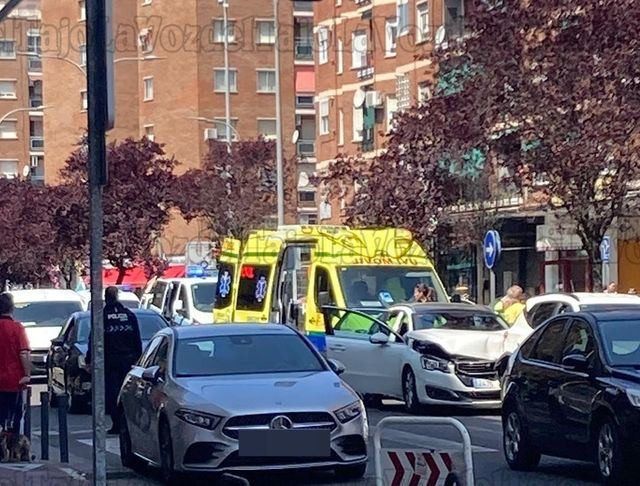 Una mujer resulta herida tras la colisión de dos vehículos en Talavera