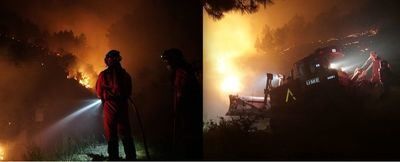 El incendio de Las Hurdes y Sierra de Gata está fuera de control