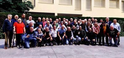 Reunión de los exjugadores de la Peña Athletic Club de Bilbao de Talavera