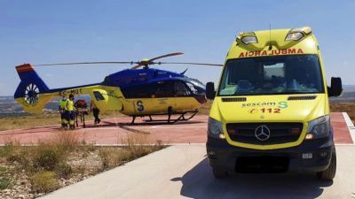 Herido grave un trabajador tras precipitarse desde una altura de 4 metros