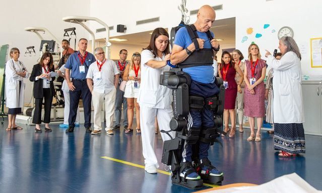 El gimnasio del Hospital Nacional de Parapléjicos (Toledo).