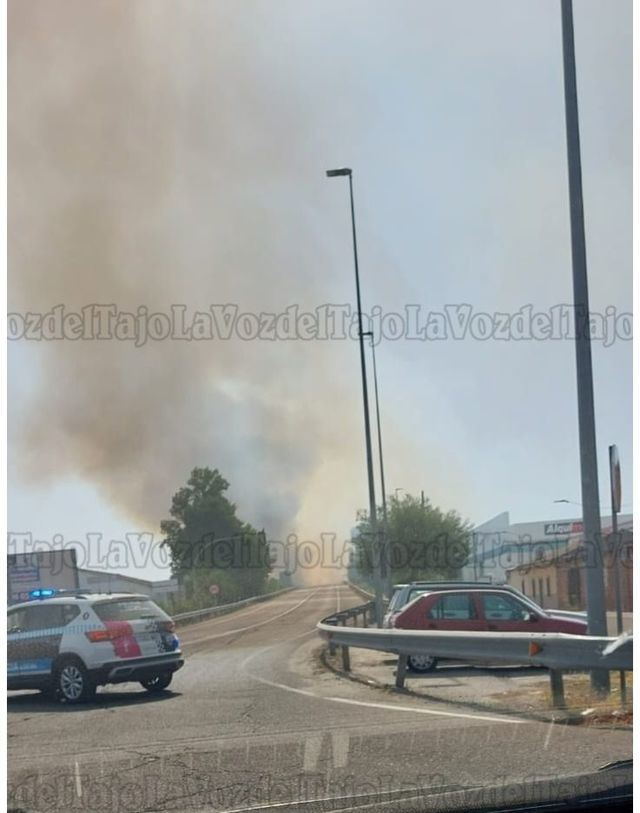 Extinguido el incendio de Talavera de la Reina