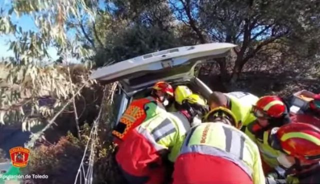 Vídeo: Dos heridos en un accidente cerca de La Nava de Ricomalillo