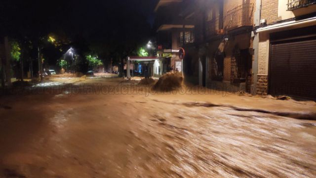 Inundación en el barrio de Azucaica (Toledo) - Imagen de archivo