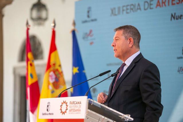 El presidente de Castilla-La Mancha, Emiliano García-Page, en la inauguración de FARCAMA