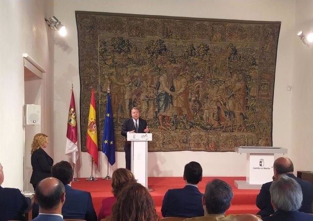 Emiliano García-Page, en el Palacio de Fuensalida - EUROPA PRESS