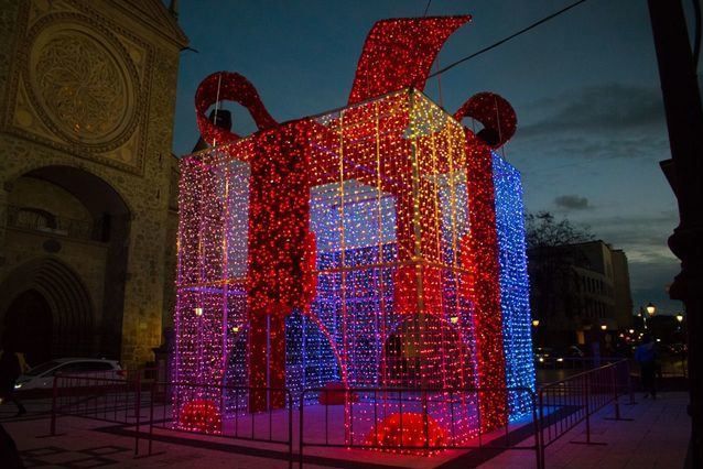 Alumbrado navideño en Talavera del pasado año