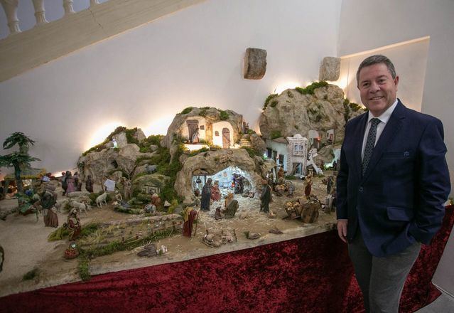 Este martes se inaugura el tradicional belén del Palacio de Fuensalida elaborado por APANAS