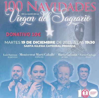 "100 navidades de la mano de la Virgen del Sagrario" llega a la Catedral Primada