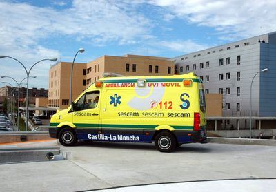 Trasladan al Hospital de Talavera a un trabajador herido