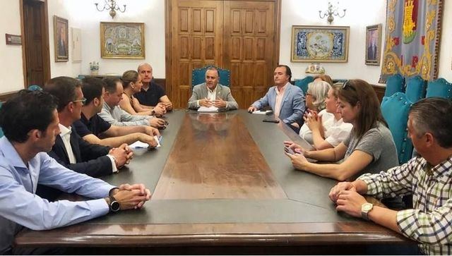 Equipo de Gobierno de Talavera (PP y Vox) en una imagen de archivo 