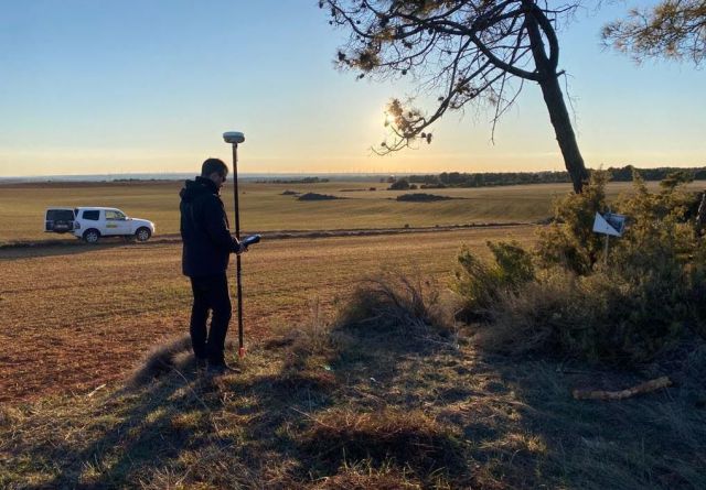 Trabajos de campo en la línea límite entre Motilla del Palancar y Gabaldón (Cuenca)