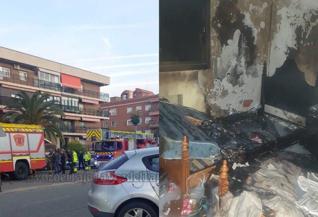 Se incendia una vivienda en una conocida avenida de Talavera