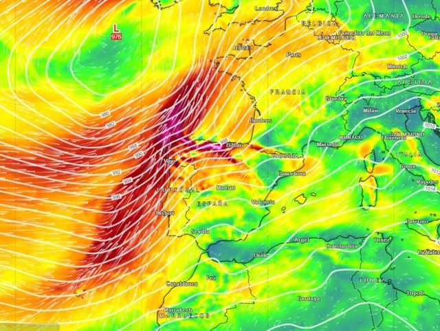 Llega la borrasca 'Karlotta' amenaza España
