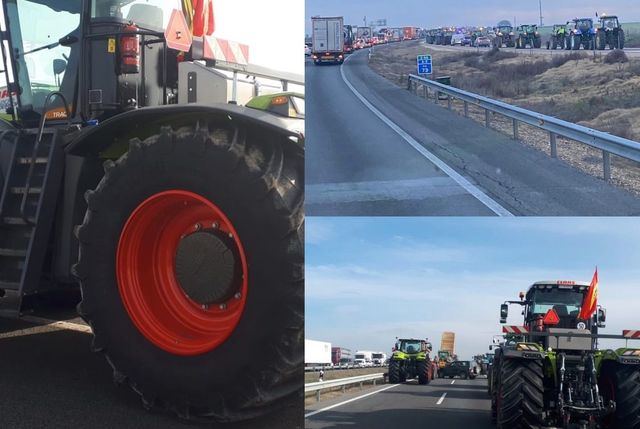 Imágenes de la tractorada en la provincia de Toledo