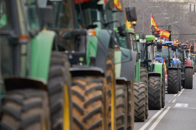 Unos 200 tractores colapsan las calles de Ciudad Real en defensa del sector agropecuario - EUSEBIO GARCÍA DEL CASTILLO