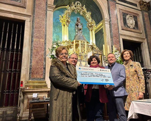 Cáritas Toledo recibe un donativo de 8.125,67 euros delo 'Concierto Solidario de Navidad'