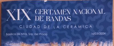 Talavera acoge este sábado el XIX Certamen Nacional de Bandas