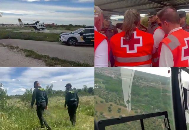 Gran dispositivo de búsqueda en Escalona: helicóptero, drones térmicos, perros, voluntarios…