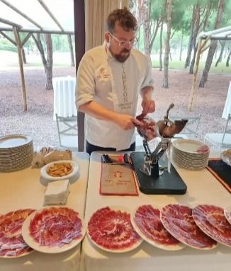 El talaverano Iván Gómez, en el Campeonato de España de Cortadores de Jamón