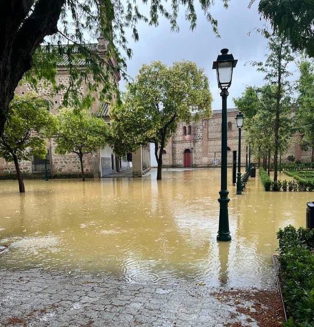 Las impactantes imágenes de las calles de Talavera convertidas en ríos