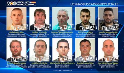 Los 10 fugitivos más buscados por la Policía Nacional, uno de Talavera