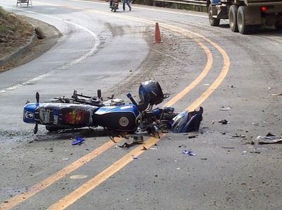 Accidente  de moto /Imagen de recuros