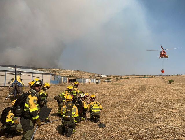 Incendio forestal en La Estrella 