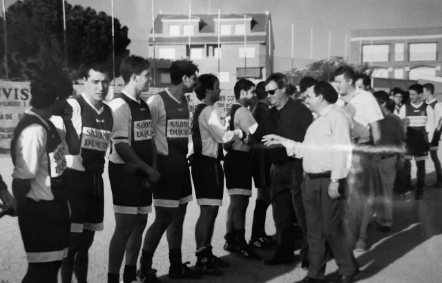 Presentación del equipo en el Barrio de Santa María