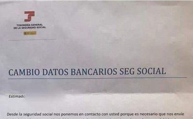 ¡Cuidado! Esta carta falsa de la TGSS está diseñada para robarte tu dinero y tus datos