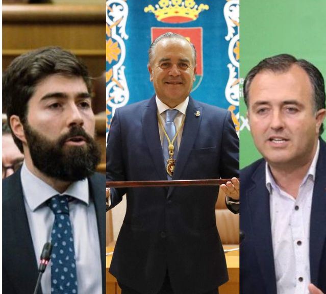 De izquierda a derecha; Manuel Mariscal, José Julián Gregorio y David Moreno 