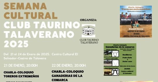 Semana Cultural del Club Taurino Talaverano: Encuentros, cine y tradición