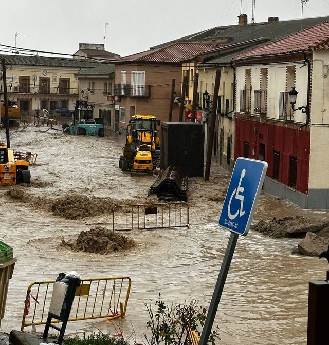 Cebolla se inunda tras el paso de la borrasca 'Herminia'