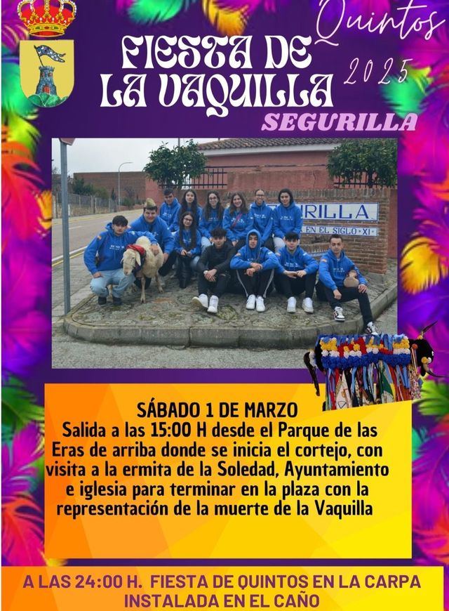 Segurilla se prepara para la tradicional 'Fiesta de la Vaquilla'