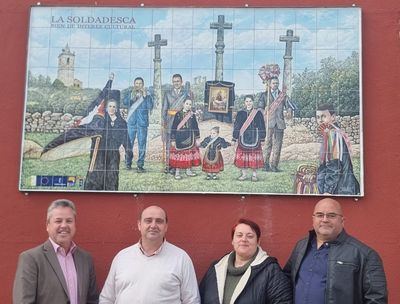 Gran día en Gamonal: inauguran un mural cerámico dedicado a la Soldadesca