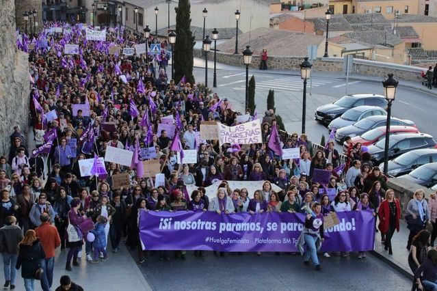 Archivo - Manifestación del 8M en Toledo - PLATAFORMA 8M TOLEDO 