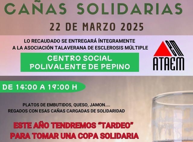 Las cañas más solidarias de Pepino, a favor de ATAEM