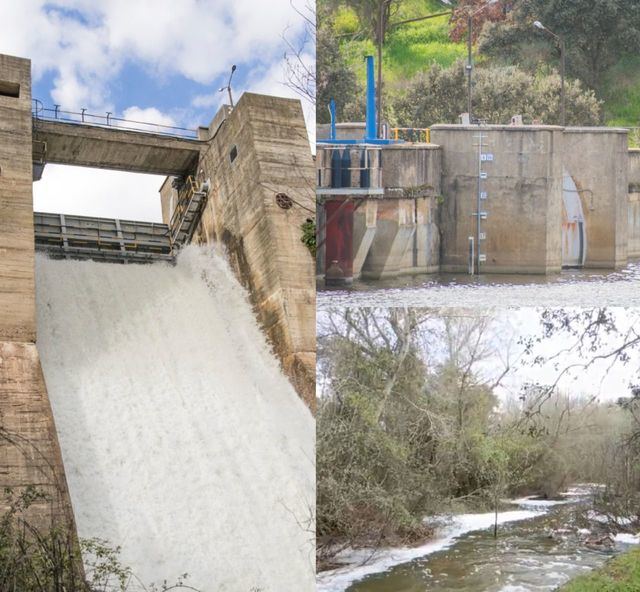 Talavera: El embalse y el arroyo de La Portiña vuelven a rugir