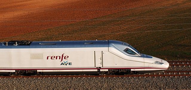 Un tren de alta velocidad de Renfe 