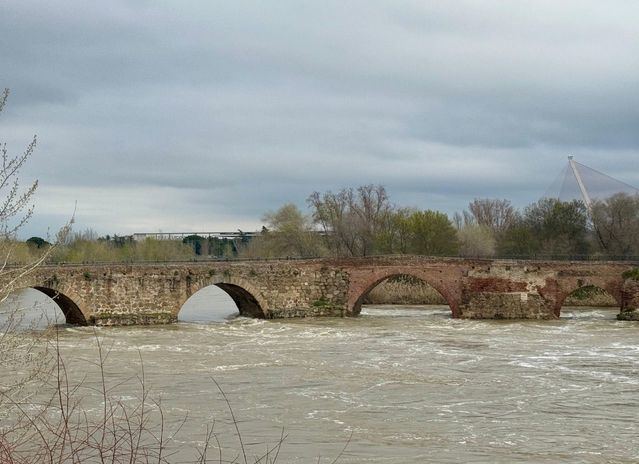 En las próximas horas el Tajo volverá a alcanzar el umbral de alerta roja a su paso por Talavera