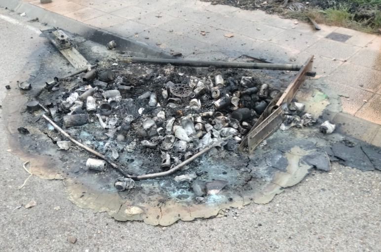 Queman contenedores en este pueblo de Toledo