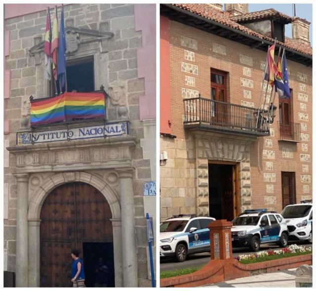 Talavera, la bandera LGTBI y dos realidades: el Ayuntamiento y la Junta