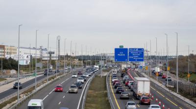 Abren la vía de servicio de la A-5 dirección Madrid