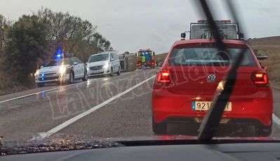 Herida una mujer embarazada y una niña de 10 años en un accidente de tráfico en Alcaudete de la Jara