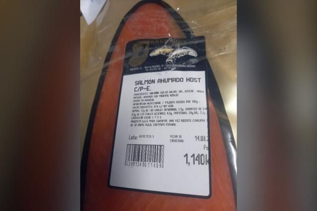 Consumo alerta de Listeria monocytogenes en un lote de salmón ahumado