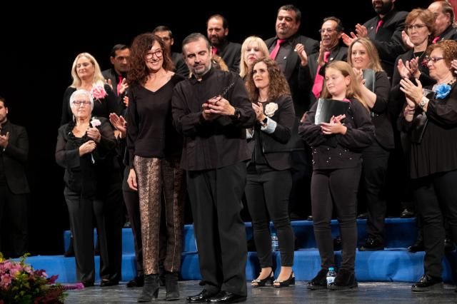 Ana Gómez en la entrega de premios.