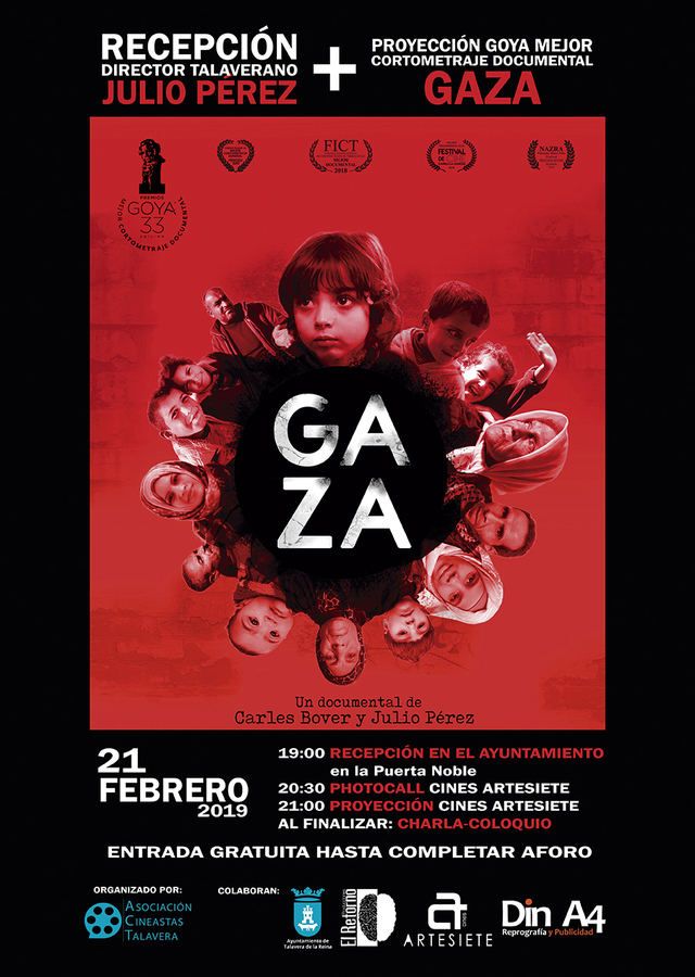 Presentación del cortometraje 'Gaza', premiado en los Goya, con el director Julio Pérez del Campo