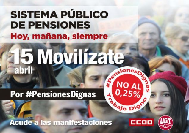 Llaman a participar masivamente en las movilizaciones por unas Pensiones Dignas