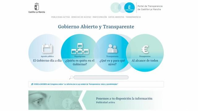 El Portal de Transparencia de CLM recibió más de 46.000 visitas durante 2017