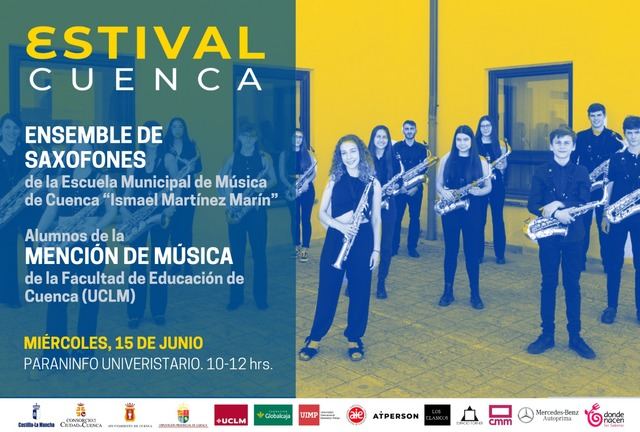 Arranca Estival Cuenca 2022 con la actuación del ensemble de saxofones